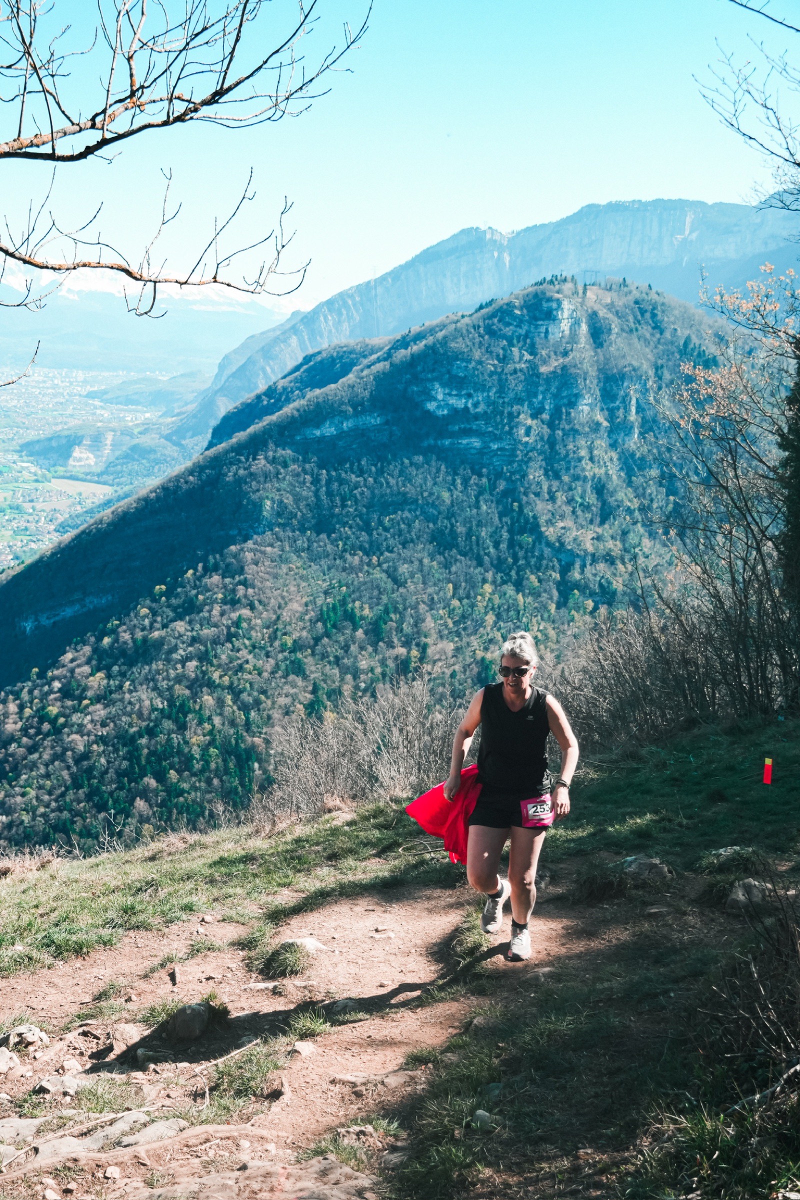 Trail du Petit Montaudin, lever du jour depuis la ligne de départ